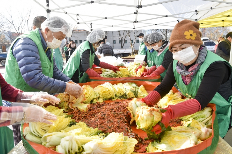 원주시 새마을협의회 김장담그기 행사