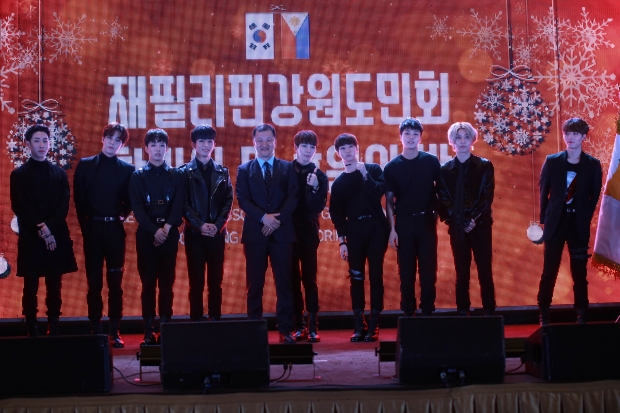 재필리핀 강원도민회 홍보대사에 위촉된 K-POP 그룹 '느와르'