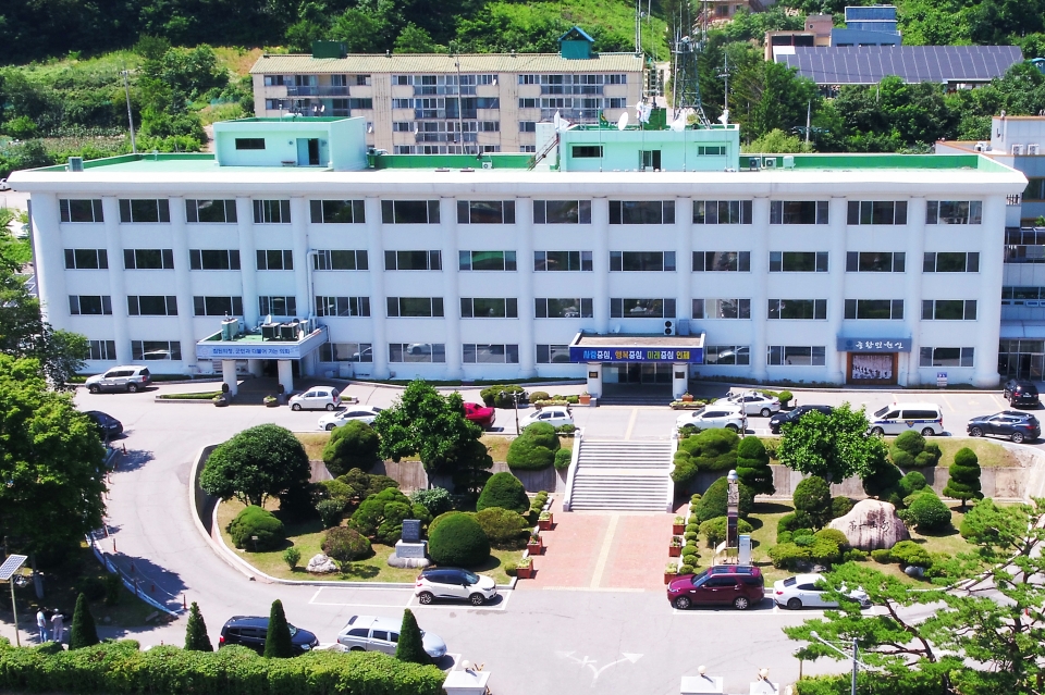 인제군청 청사전경