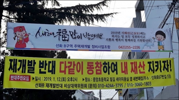 선화B구역이 시끄럽다.