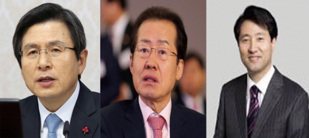 ▲자유한국당 황교안 홍준표 오세훈 당대표 빅3 후보자들.