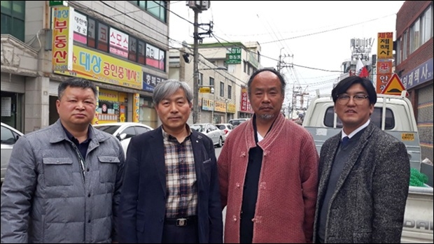 천무극협회장(가운데 좌)과 수박협회장(가운데 우)