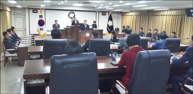 3.19 대전 중구의회 임시회 장면