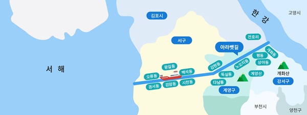 경인 아라뱃길 전경 (사진 : 인천 관광공사)