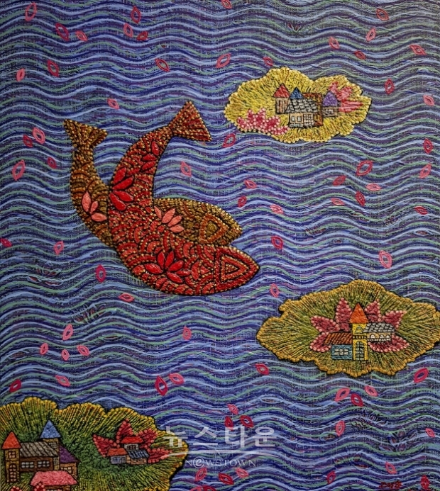 이재애 그림에세이 ‘엄마의 정원’(김한정 기자)