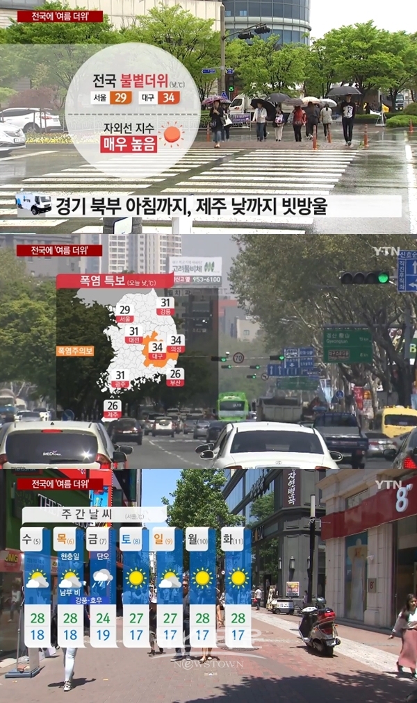금요일 날씨 주말 날씨 (사진: YTN)