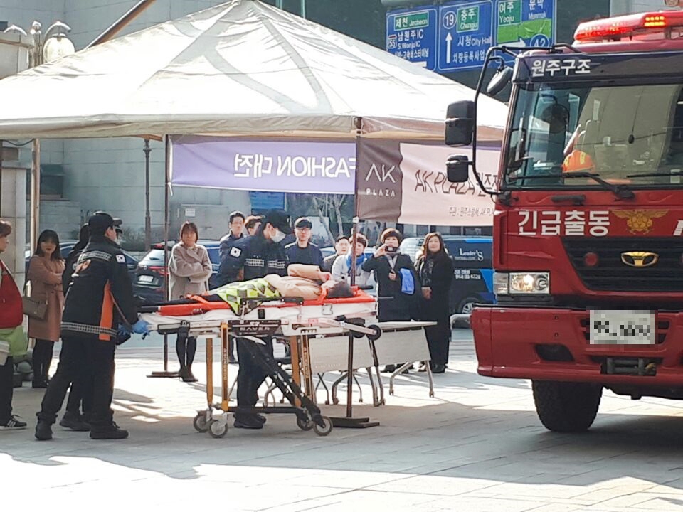 원주소방서, 상반기 구급출동및 구급훈련, 현장출동상황사진