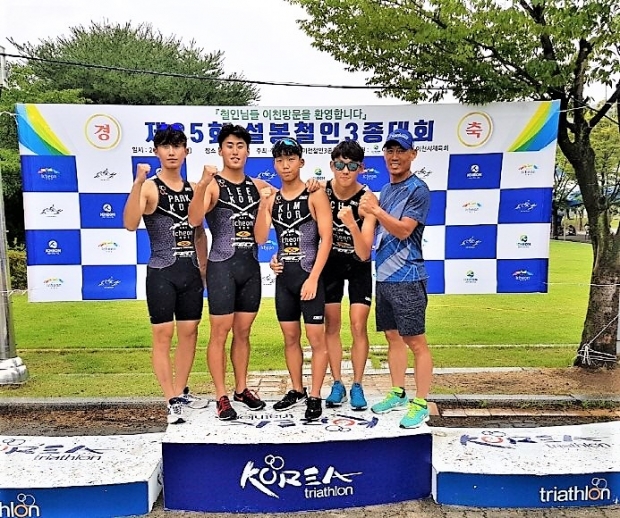 이천시청 트라이애슬론팀, 엘리트 남자 부문 1위부터 4위 입상 /이천시