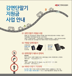 장애인 하이패스 감면단말기 구입비용 지원 사업