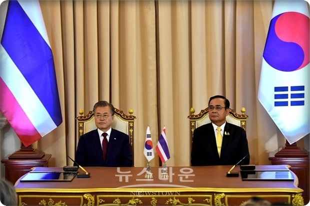 태국은 미국 다음으로 한국전쟁(6·25 전쟁) 참전한 전통적 우방국가로, 지소미아 체결 의미가 크다는 게 정부의 설명이다.