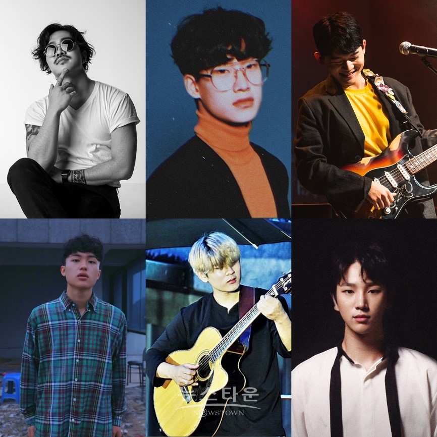 (1열 왼쪽부터 김지범, 조곤, 조한결, 2열 왼쪽부터 신현빈, 이강호, 김우탁)