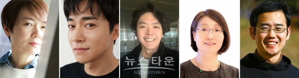 사진 : 왼쪽부터 홍지영 심사위원장, 배우 김영민, 장성욱 대표, 김혜신 교수, 홍민용 신부