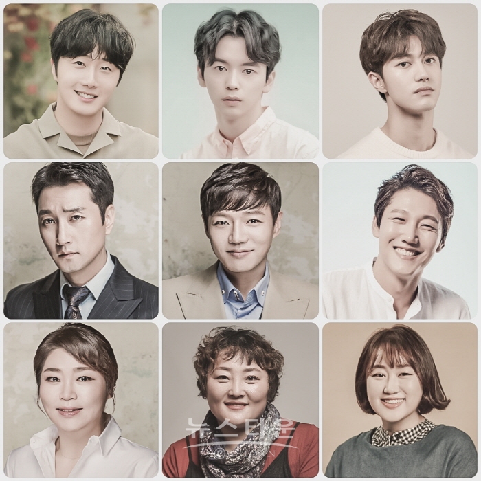 ▲ (상단 왼쪽부터) 정일우, 강승호, 곽동연 (중앙 왼쪽부터) 이석준, 고영빈, 양승리(하단 왼쪽부터) 고수희, 박지아, 이현진 (사진제공=나인스토리)