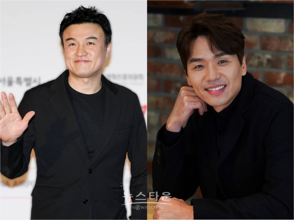 제17회 아시아나국제단편영화제 개막식 사회를 맡은 배우 박중훈(왼쪽), 폐막식 사회를 맡은 배우 김태훈(오른쪽) / 고득용기자 ⓒ뉴스타운