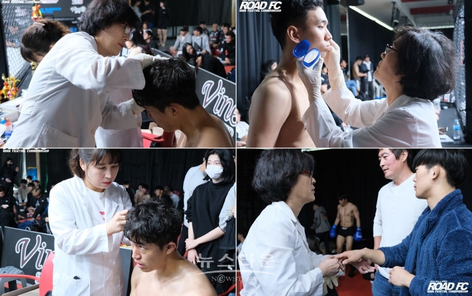 ‘센트럴리그 화타’ 원주 센트럴 병원, ROAD FC 센트럴리그서 완벽 치료로 선수 캐어 / 고득용기자 ⓒ뉴스타운
