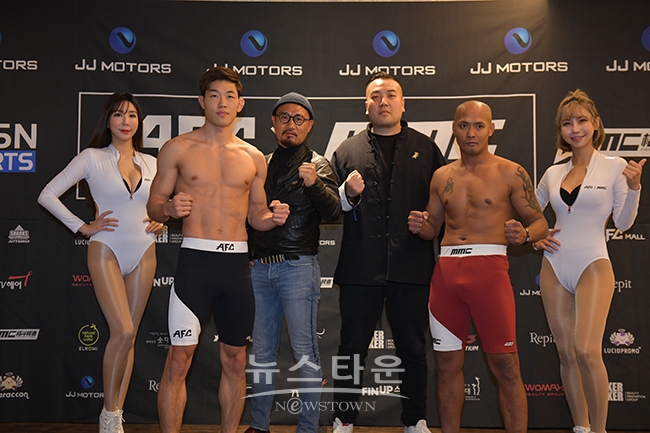메인3경기_엔젤걸우희,오호택,박호준AFC대표,크리스MMC대표,리우지에송,엔젤걸다령 / 고득용기자 ⓒ뉴스타운