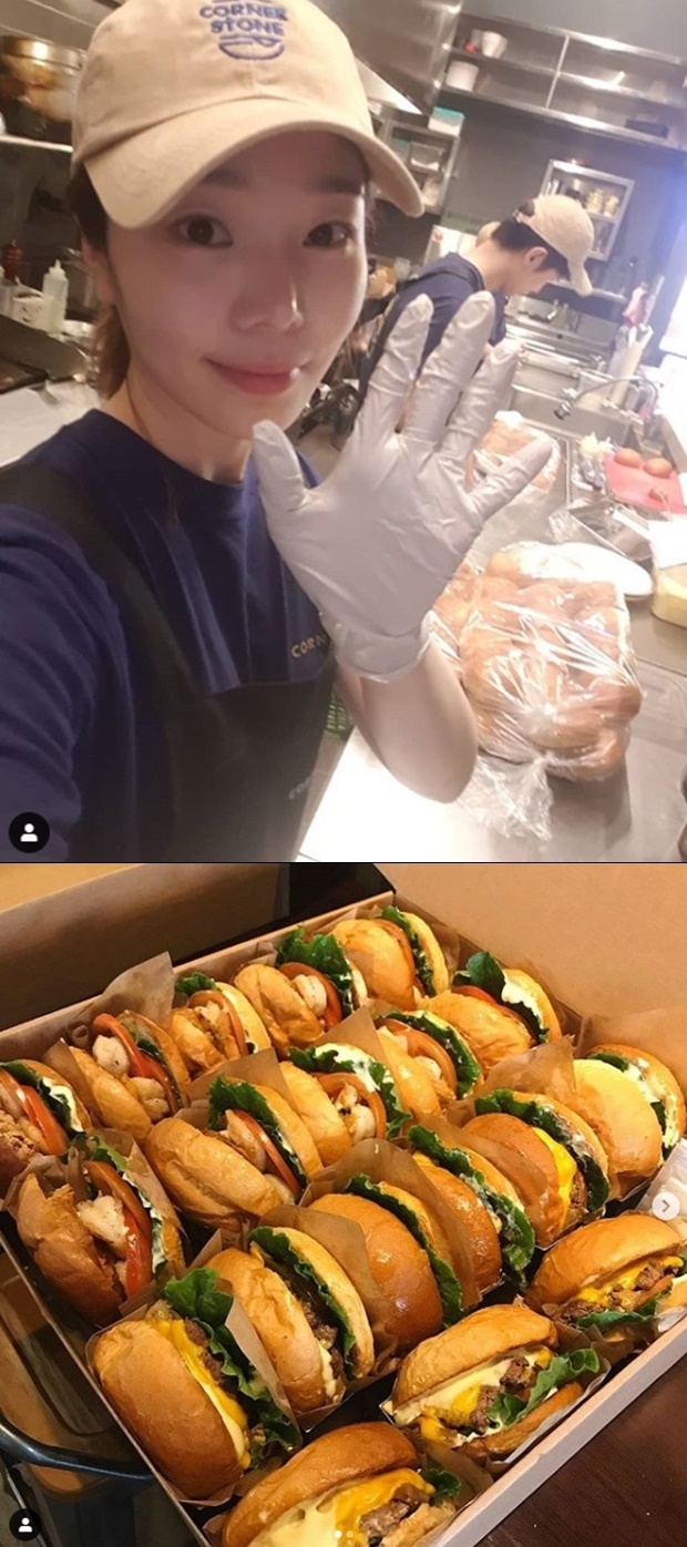 응팔 이문정 임신 수제버거 (사진: 이문정 인스타그램)