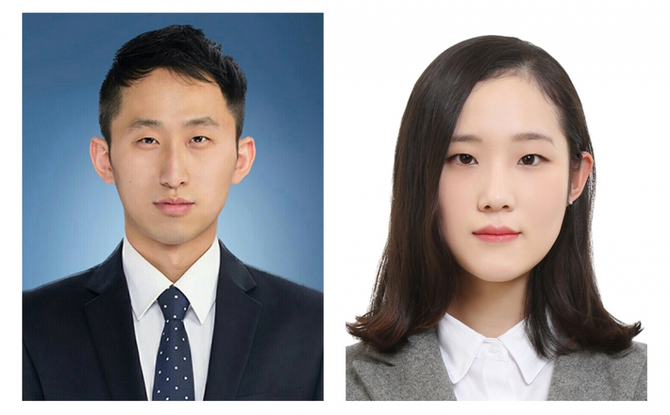 사진 : 왼쪽부터 이기환 주무관(1등), 전민주 주무관(2등)