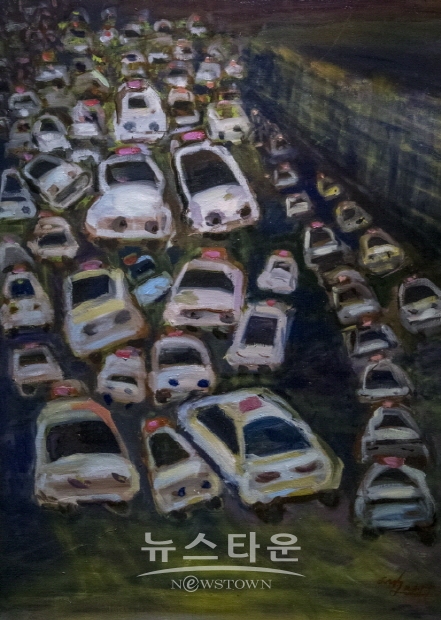 제8회 김명화 개인전 ‘Taxi Driver의 일상’(김한정 기자)