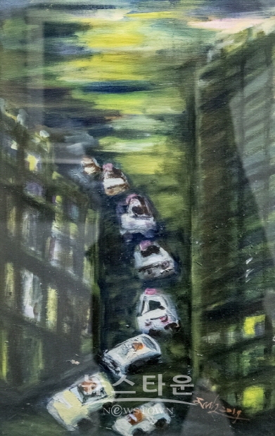 제8회 김명화 개인전 ‘Taxi Driver의 일상’(김한정 기자)