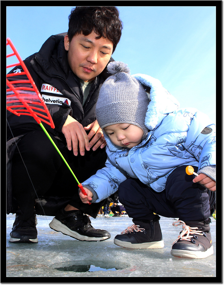 연휴 인제빙어축제장