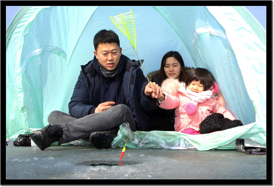 연휴 인제빙어축제장