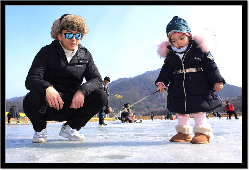 연휴 인제빙어축제장