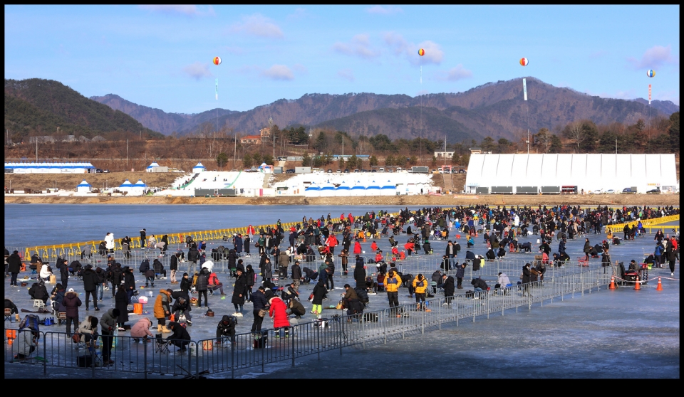 인제빙어축제 행사장풍경