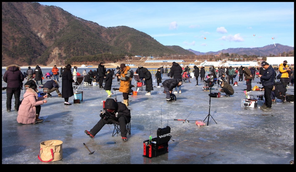 인제빙어축제 행사장풍경