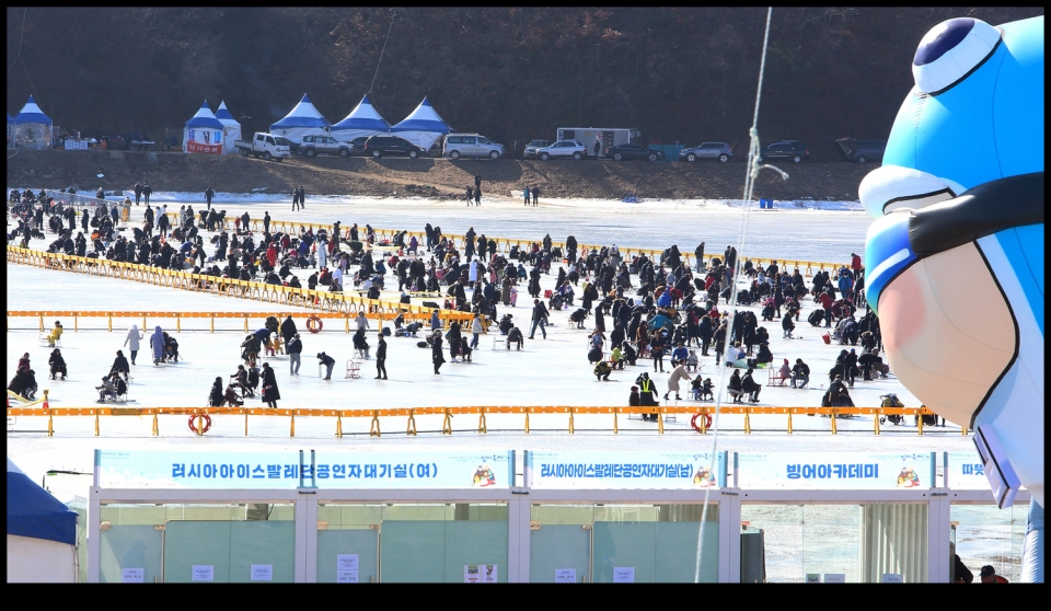 인제빙어축제 행사장풍경