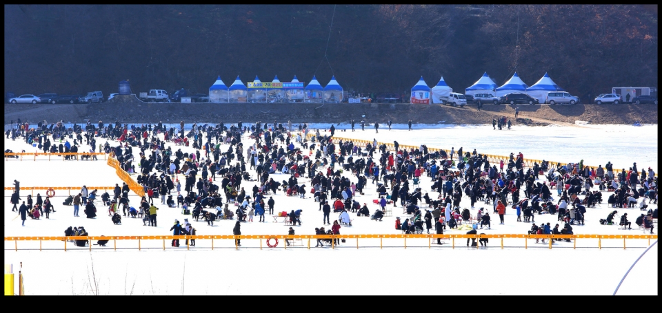 인제빙어축제 행사장풍경
