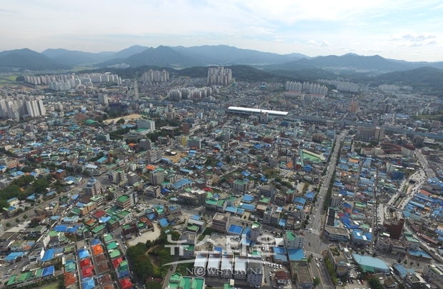 아산시 시내 전경