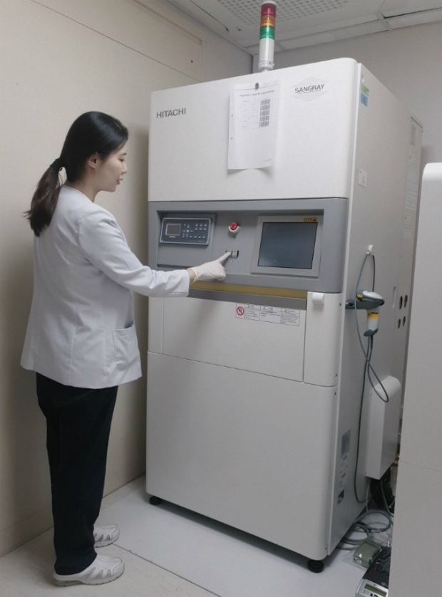 JW홀딩스의 손자회사인 JW바이오사이언스(대표 함은경)는 강남세브란스병원에 X-Ray 방식 혈액방사선조사기 ‘상그레이(SANGRAY)’를 공급했다고 10일 밝혔다. 강남세브란스병원 관계자가 제품을 시연하고 있다