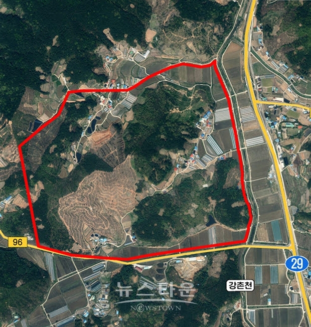 산업단지 예정지 비봉면 신원리