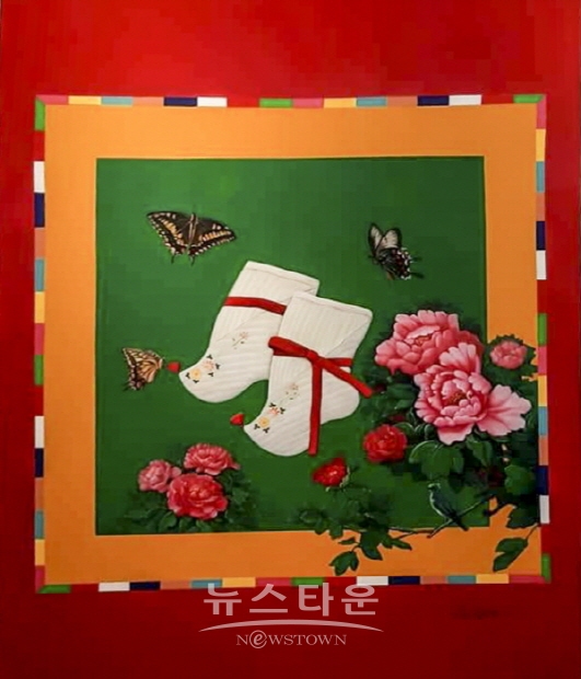 김규리 초대展 ‘오방색의 꿈’(김한정 기자)