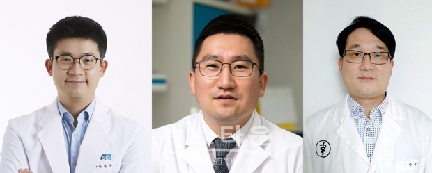 사진) 좌측부터 순천향대천안병원 유익동 교수, 순천향의생명연구원 문종석 교수, 순천향대학교 이순신 교수