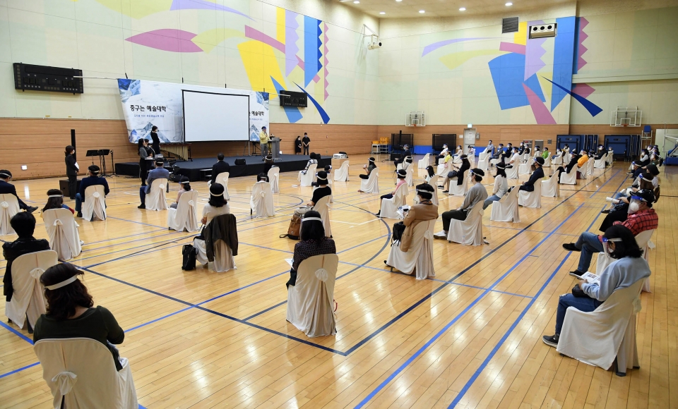 [충무아트센터]전문예술 교육프로그램 중구는 예술대학 입학식 개최 / 고득용기자 ⓒ뉴스타운
