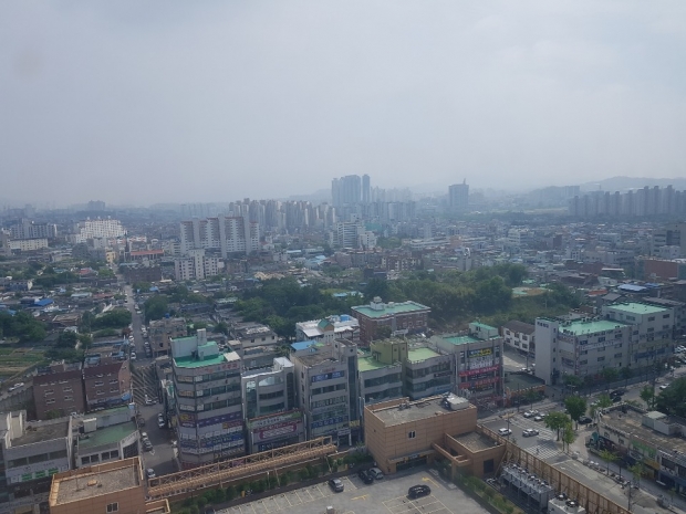 인근 kt빌딩 15층 바라본 사업부지