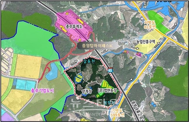 법현산단 위치도