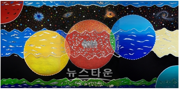 필리핀 국립대학교 미술교과서에 하정열화가 작품소개(김한정 기자)