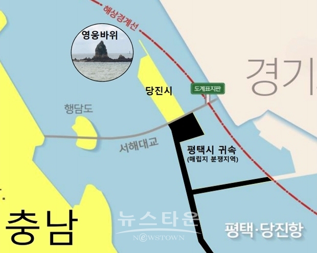 영웅바위 위치도