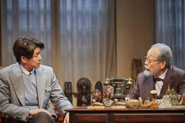 ▲ 연극 ‘라스트 세션’ 공연사진 (왼쪽부터) 이상윤, 신구 (사진제공=파크컴퍼니) / 고득용기자 ⓒ뉴스타운