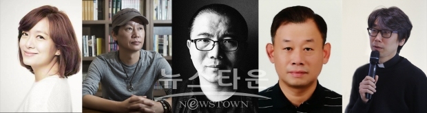사진] 왼쪽부터 정수영 배우, 원동연 대표(심사위원장), 박석영 감독, 장민용 교수, 최용진 신부 / 고득용기자 dukyong15@naver.com ⓒ뉴스타운