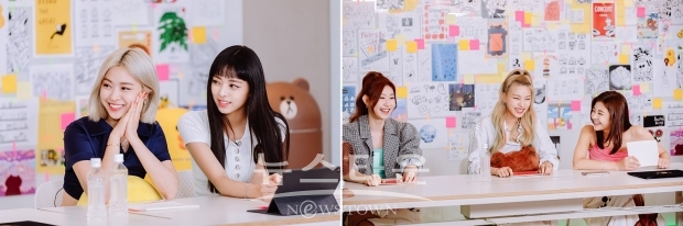 사진설명 = 라인프렌즈 크리에이티브 아카데미 참석 중인 ITZY – 왼쪽부터 류진, 유나, 채령, 예지, 리아 / 고득용기자 dukyong15@naver.com