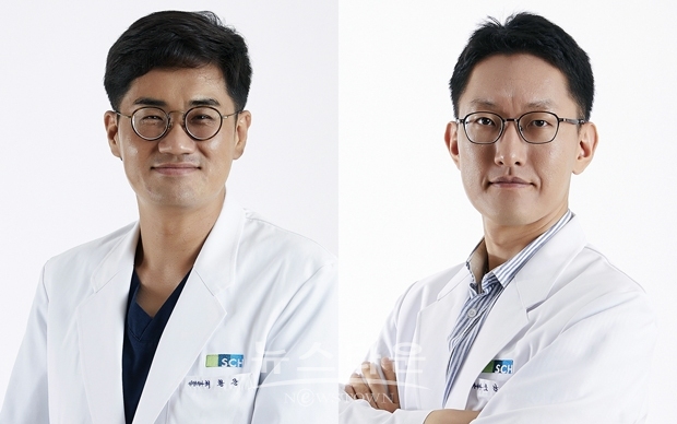 ‘2020년도 하반기 기초연구사업’ 선정으로 성형 및 콩팥질환 진단 관련 연구를 진행하게 된 순천향대천안병원 최환준(좌측), 조남준(우측) 교수