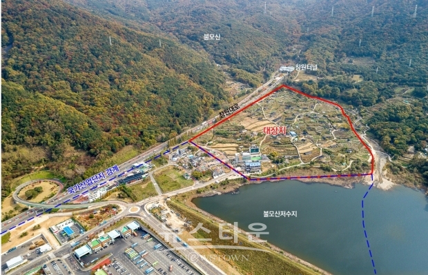 창원시는 강소특구 예정지역인 불모산 일대를 개발행위제한지역으로 지정했다(사진-창원시)
