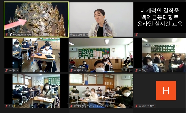 세계적인 걸작품 백제금동대향로 온라인 실시간 교육