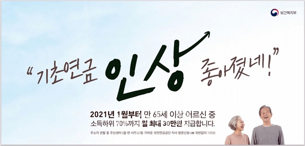 기초연금 지급대상 기준 확대