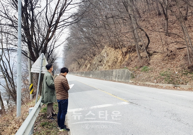 해빙기 대비 급경사지 안전점검 (문숭리)