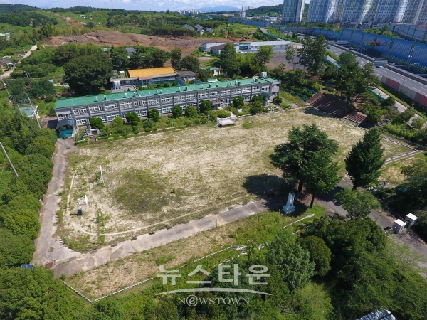 서부경남 공공병원 설립예정지인 구)예하초등학교 전경